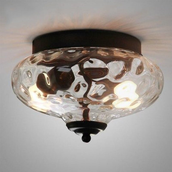 Glass Pineapple Style Ceiling Lamp