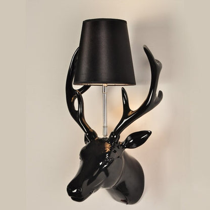 Vintage Resin Deer Wall Lamp