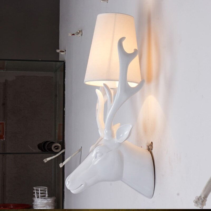 Creative Resin Deer Wall Lamp