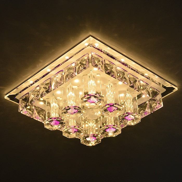 Square LED Crystal Ceiling Light