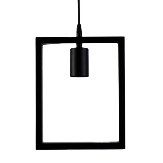 E27 Metal Photo Frame Iron Pendant Lamp