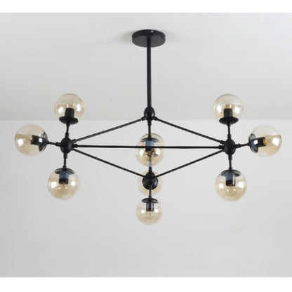 Industrial Black Magic Bean LED Chandelier