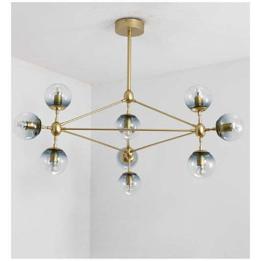 Industrial Gold Magic Bean LED Chandelier