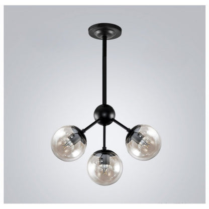 Industrial Black Magic Bean LED Chandelier