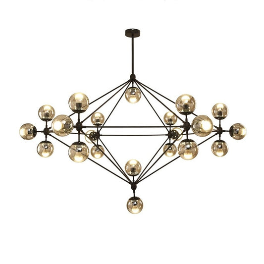 Industrial Black Magic Bean LED Chandelier