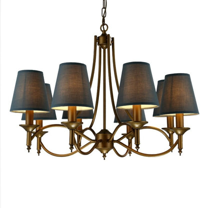 Industrial Style 8 Lights Chandelier Lamp