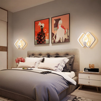 LED Bedside Iron Wall Lamp