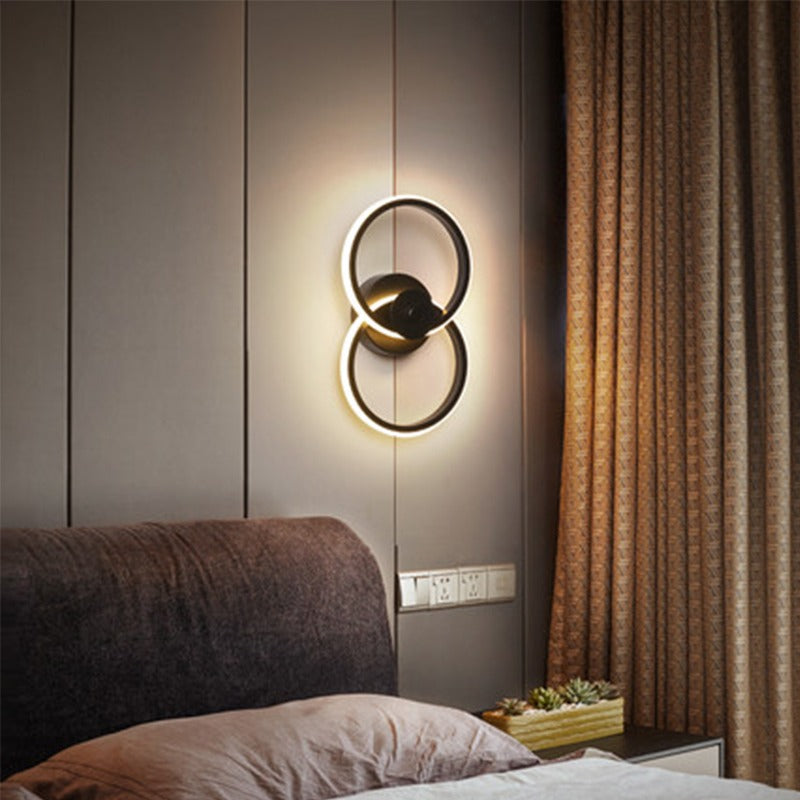 LED Bedside Iron Wall Lamp