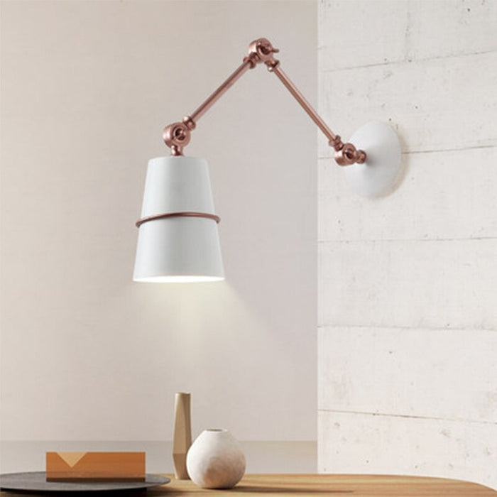 Long Iron Arm Foldable Wall Lamp