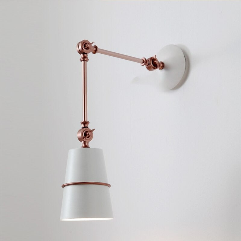 Long Iron Arm Foldable Wall Lamp