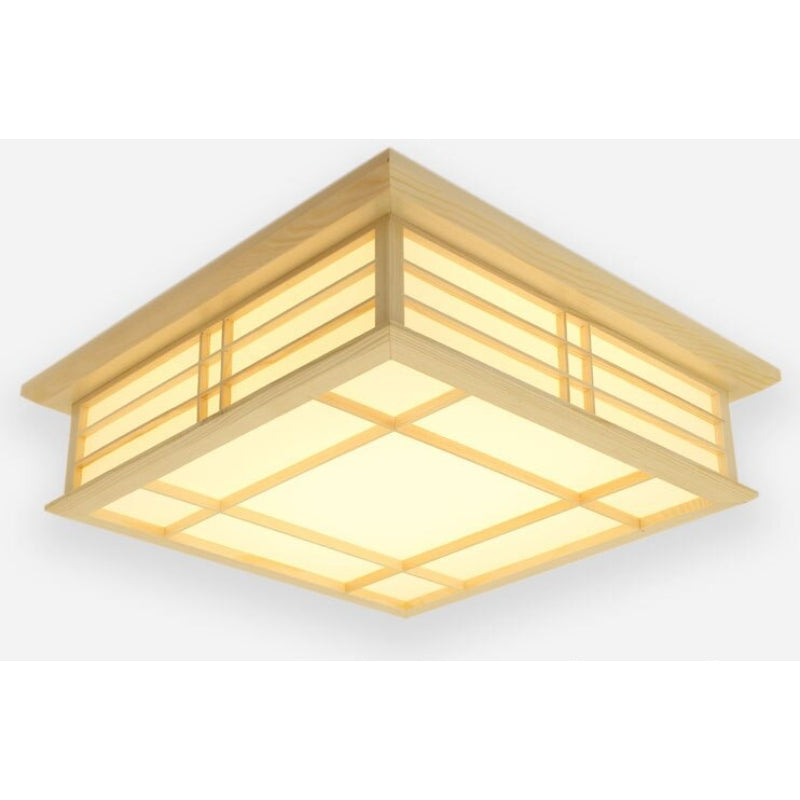 Japanese Tatami Wood LED Ceiling Light