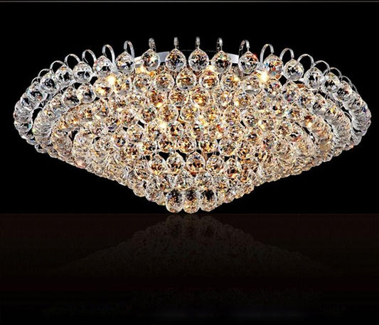 Minimalist K9 Crystal LED Ceiling Lamp