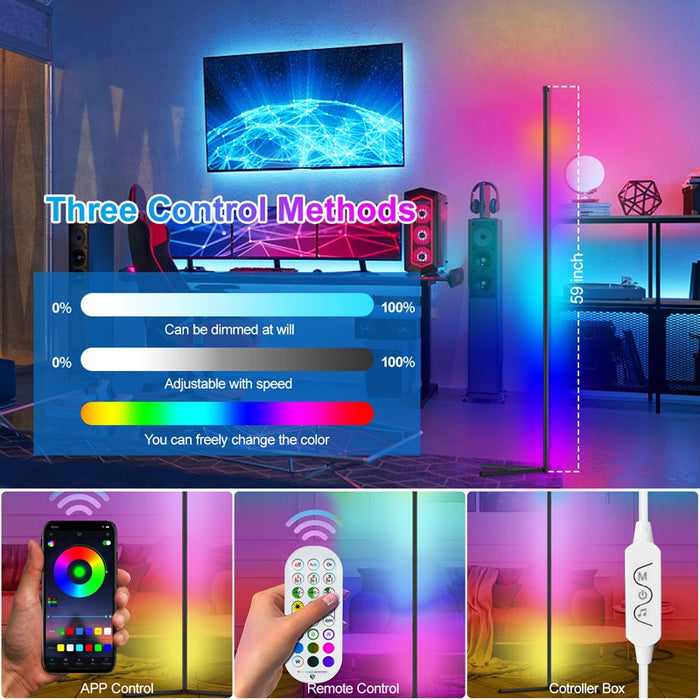 Remote Control Foldable RGB Floor Lamp