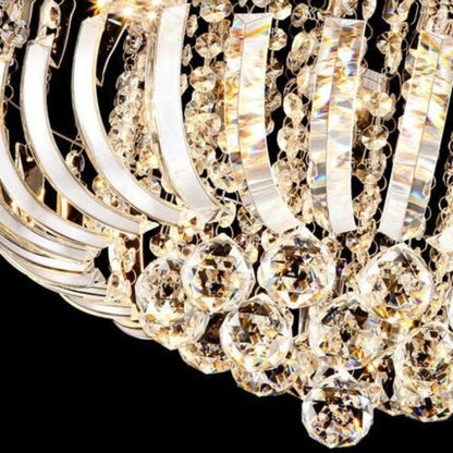 LED Crystal Rounded Decorated Chandelier Lamp