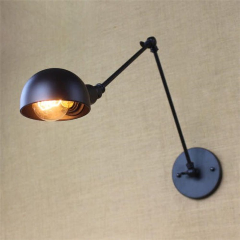 Industrial Long Swing Arm Wall Lamp Fixture | Elegance, Premium Iron, Multiple Styles