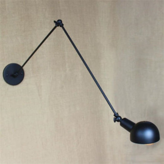 Industrial Long Swing Arm Wall Lamp Fixture | Elegance, Premium Iron, Multiple Styles