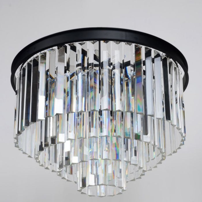Nordic American Crystal Strip Chandelier Light