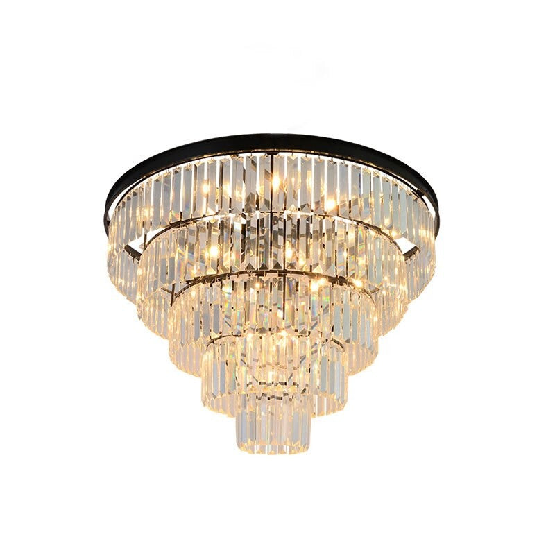 Nordic American Crystal Strip Chandelier Light