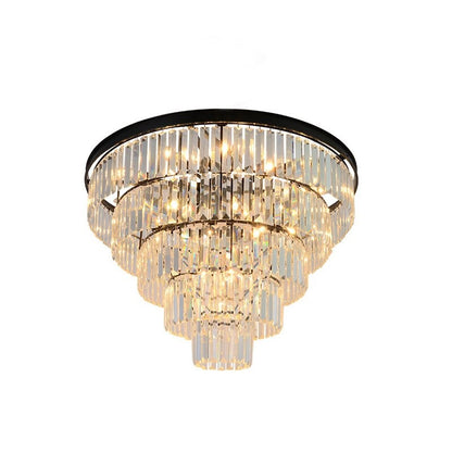 Nordic American Crystal Strip Chandelier Light