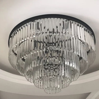 Nordic American Crystal Strip Chandelier Light