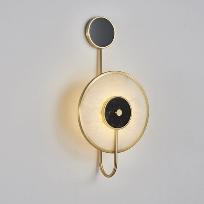 Marble Round Single Wall Light