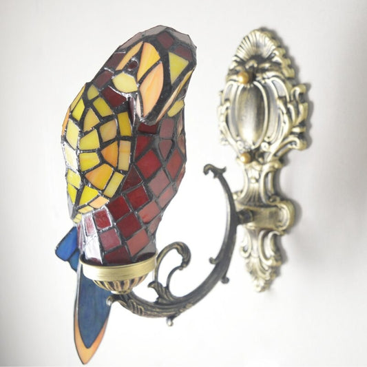 Colorful Macaw Bird Wall Light Fixture