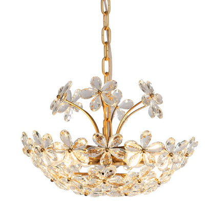 Luxury Crystal Flower LED Lighting Chandelier