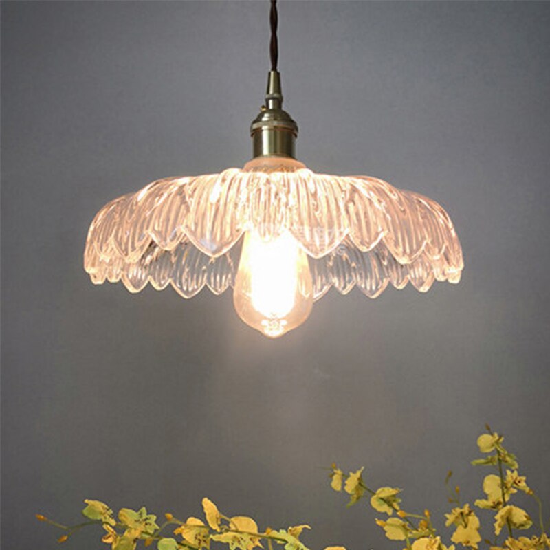 American Style LED Pure Copper Lotus Pendant Lamp