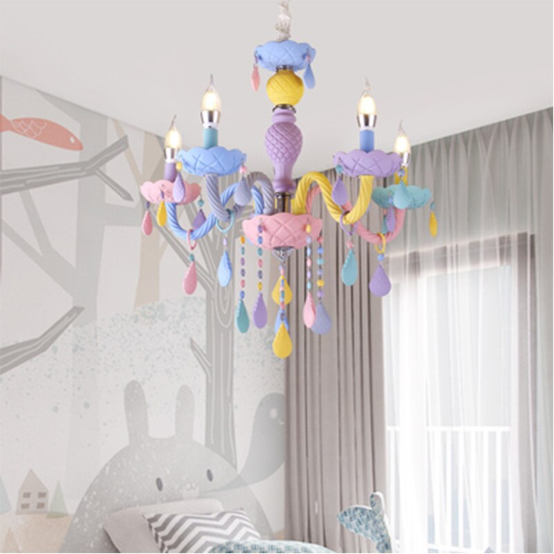 American LED E14 Lights Princess Makaron Kid Lamps