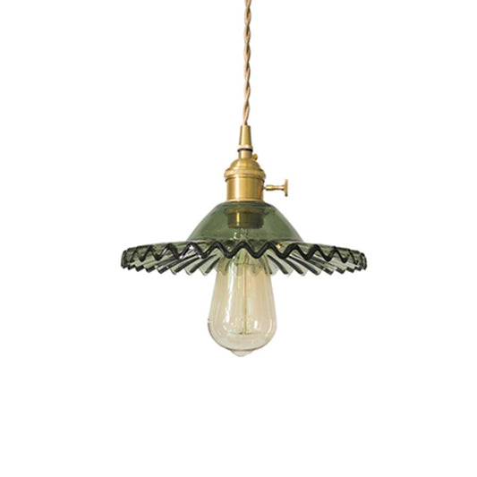 American Style LED Pure Copper Lotus Pendant Lamp