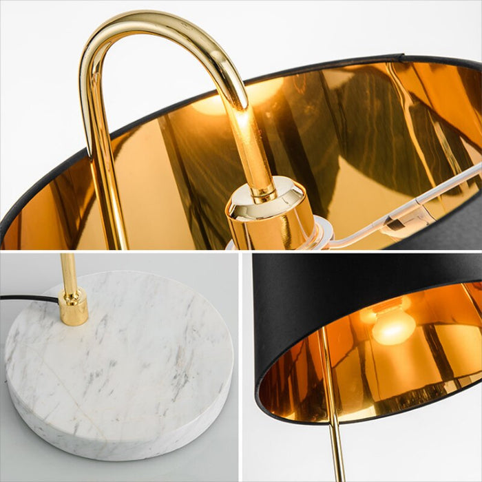 Modern Minimalist Plating Gold Wrought Iron Table Lamp