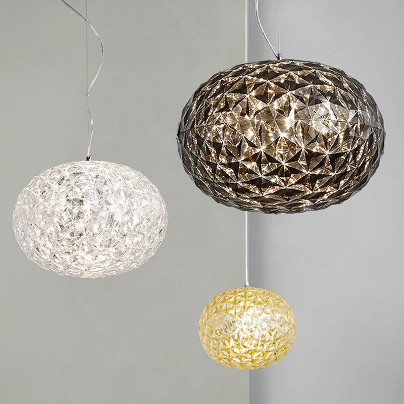 Acrylic Oval Ball Pendant Lamp