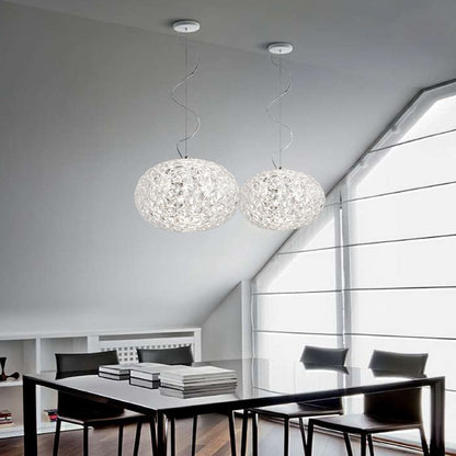 Acrylic Oval Ball Pendant Lamp