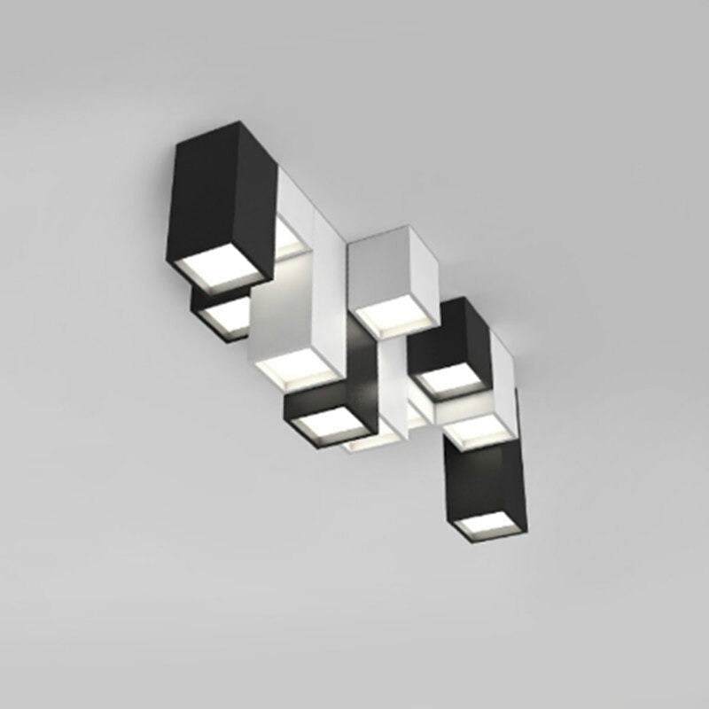 Modern Acrylic Geometric Combination LED Ceiling Light