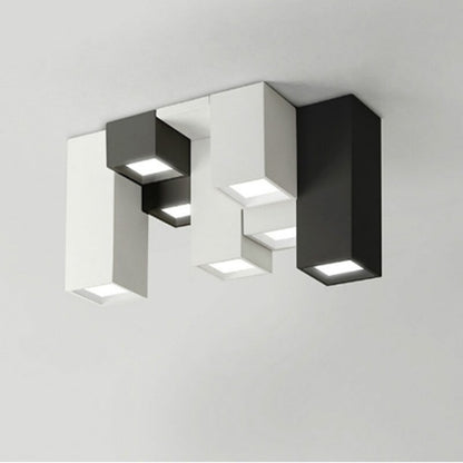 Modern Acrylic Geometric Combination LED Ceiling Light