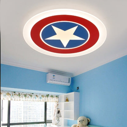 Captain America Bedroom Acrylic LED Ceiling Lamp