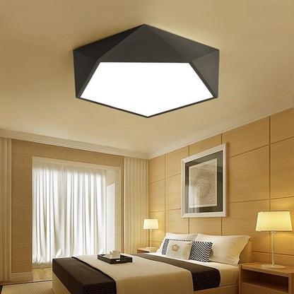 Modern Creative Diamond Black Iron Ceiling Light