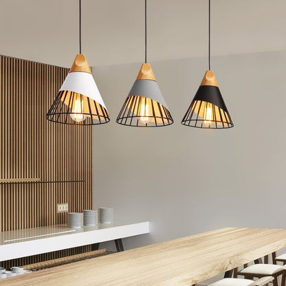 Creative Wood Led Single Pendant Light