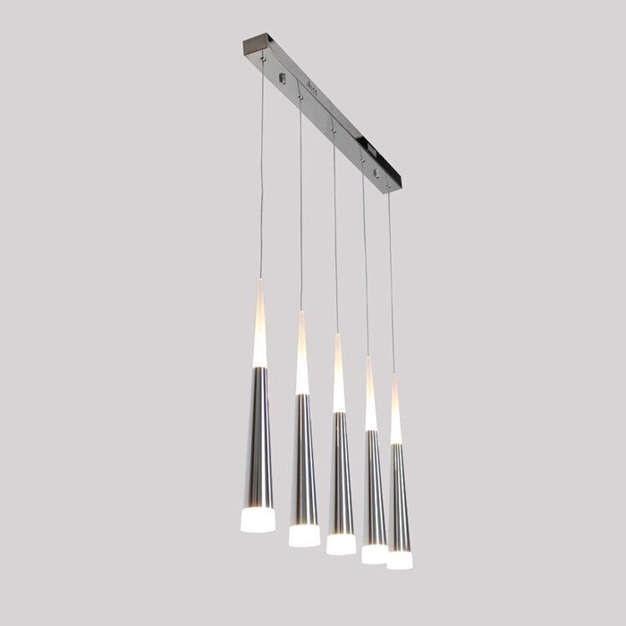 Modern Brief Restaurant Cone Aluminum Double Lamp Led