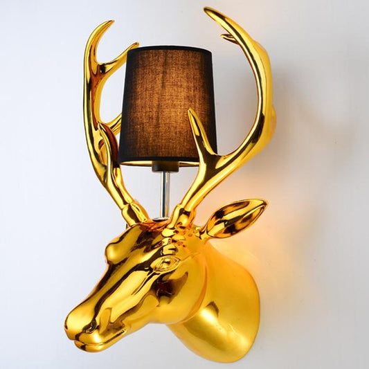 Creative Resin Deer Wall Lamp