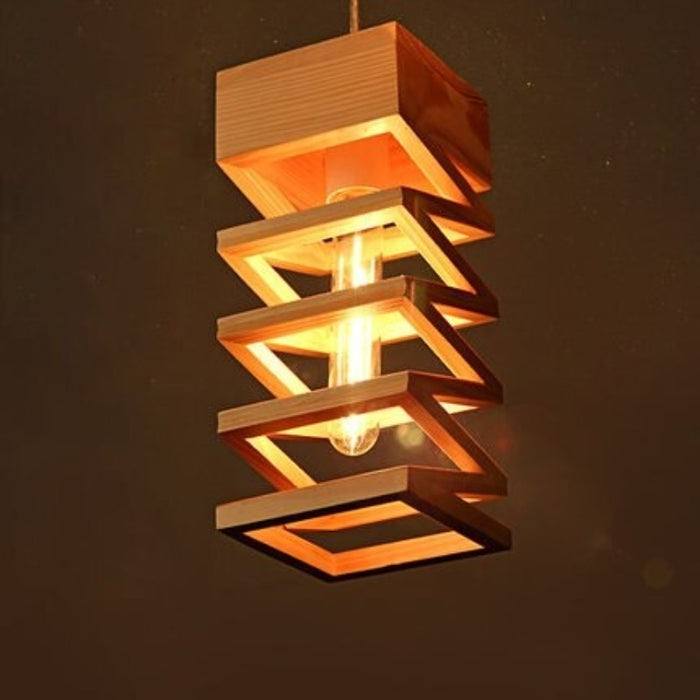 Modern Wood Designer Pendant light