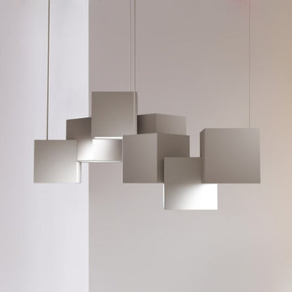 Modern Geometric Square Design LED Chandelier