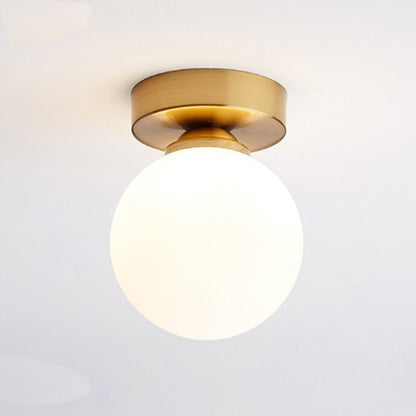 Minimalist Glass Bulb Aisle Ceiling Lamp