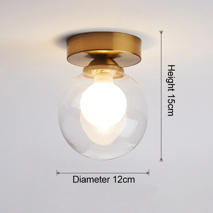Minimalist Glass Bulb Aisle Ceiling Lamp