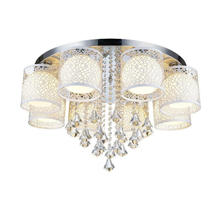 Modern Glass Ball Diamond Crystal E27 Bulb Ceiling Light