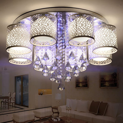 Modern Glass Ball Diamond Crystal E27 Bulb Ceiling Light