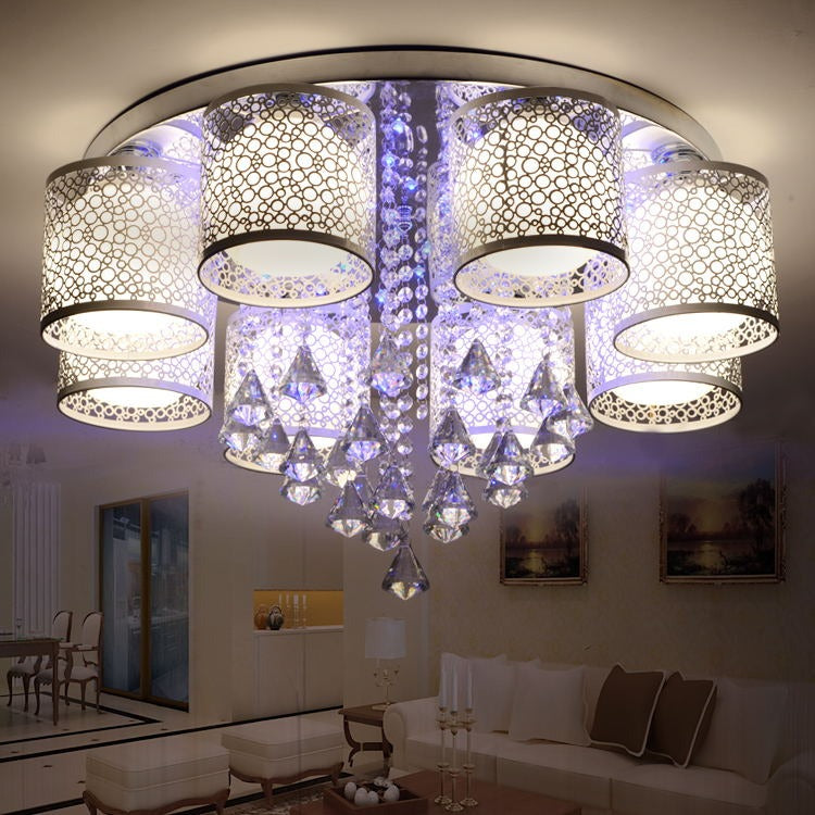 Modern Crystal Glass Ball Ceiling Light Fixture