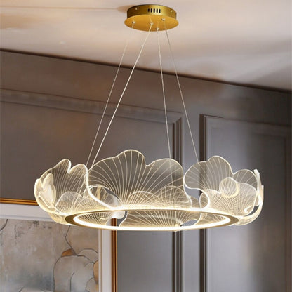 Modern Lotus Leaf LED Chandelier