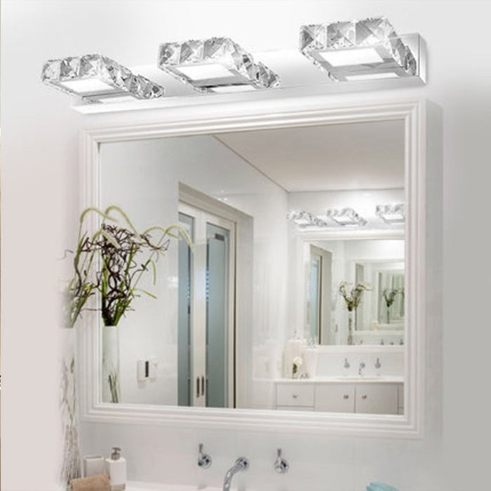Modern White Crystal LED Make-Up Mirror Lights