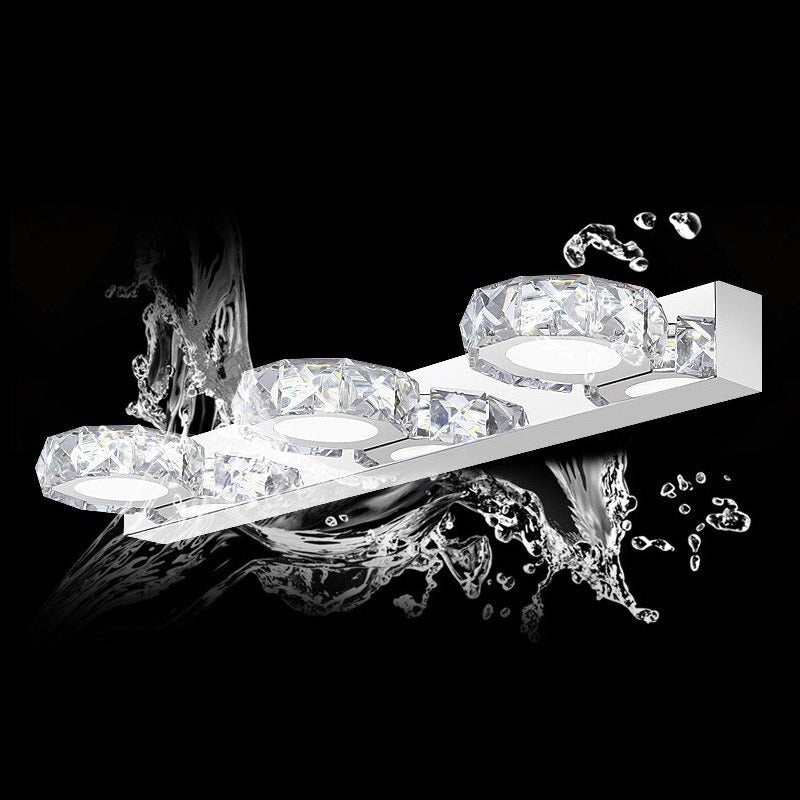 Modern White Crystal LED Make-Up Mirror Lights